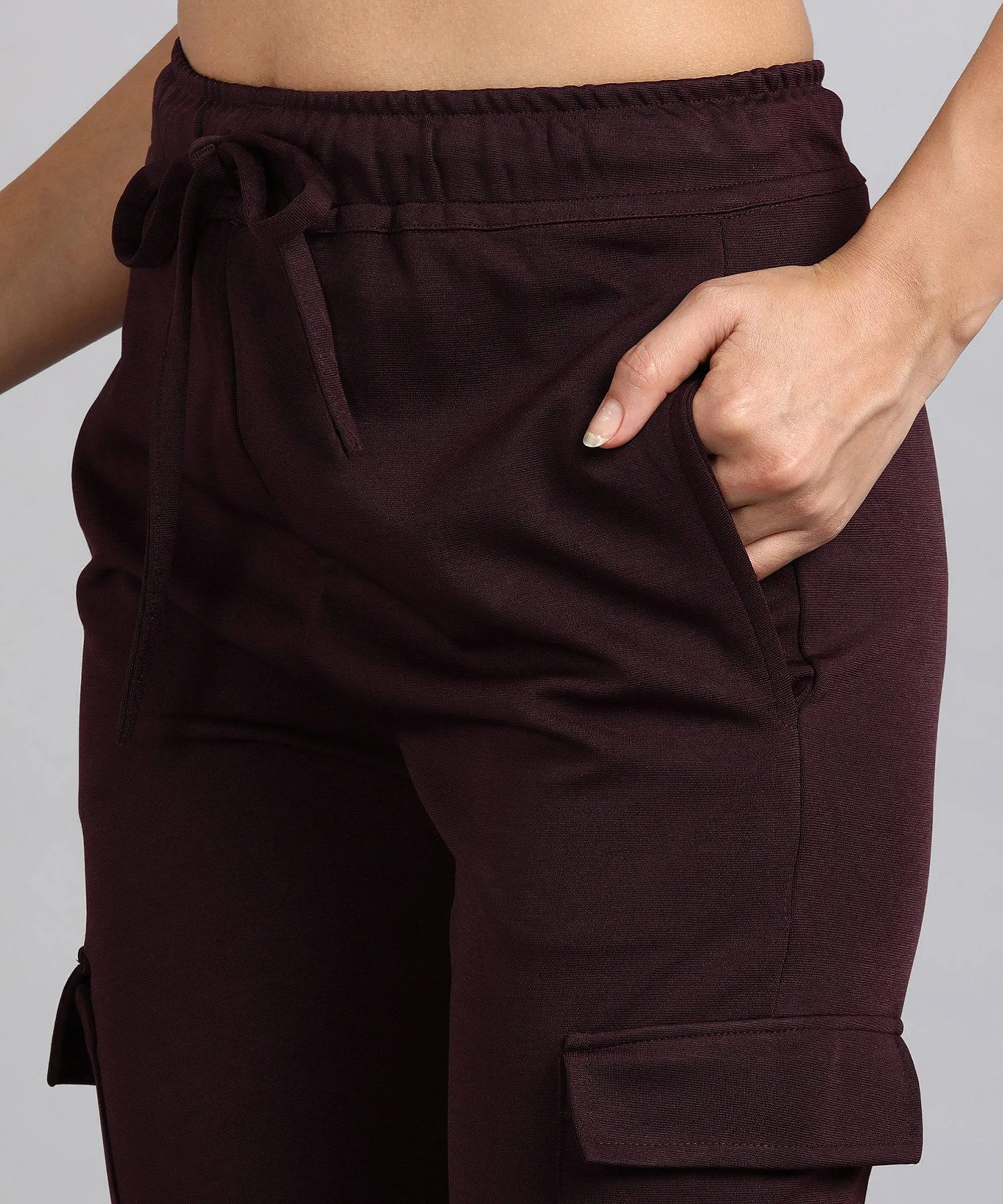 Casual High-Waisted Parallel Cargo Pants