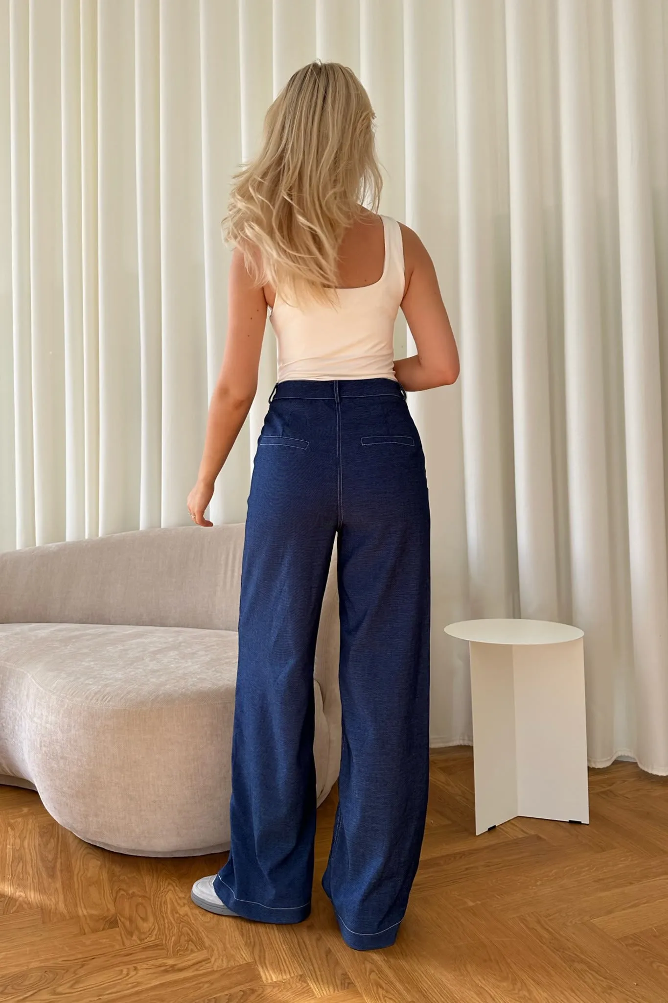 CelinaIC Bukser - Denim Blå
