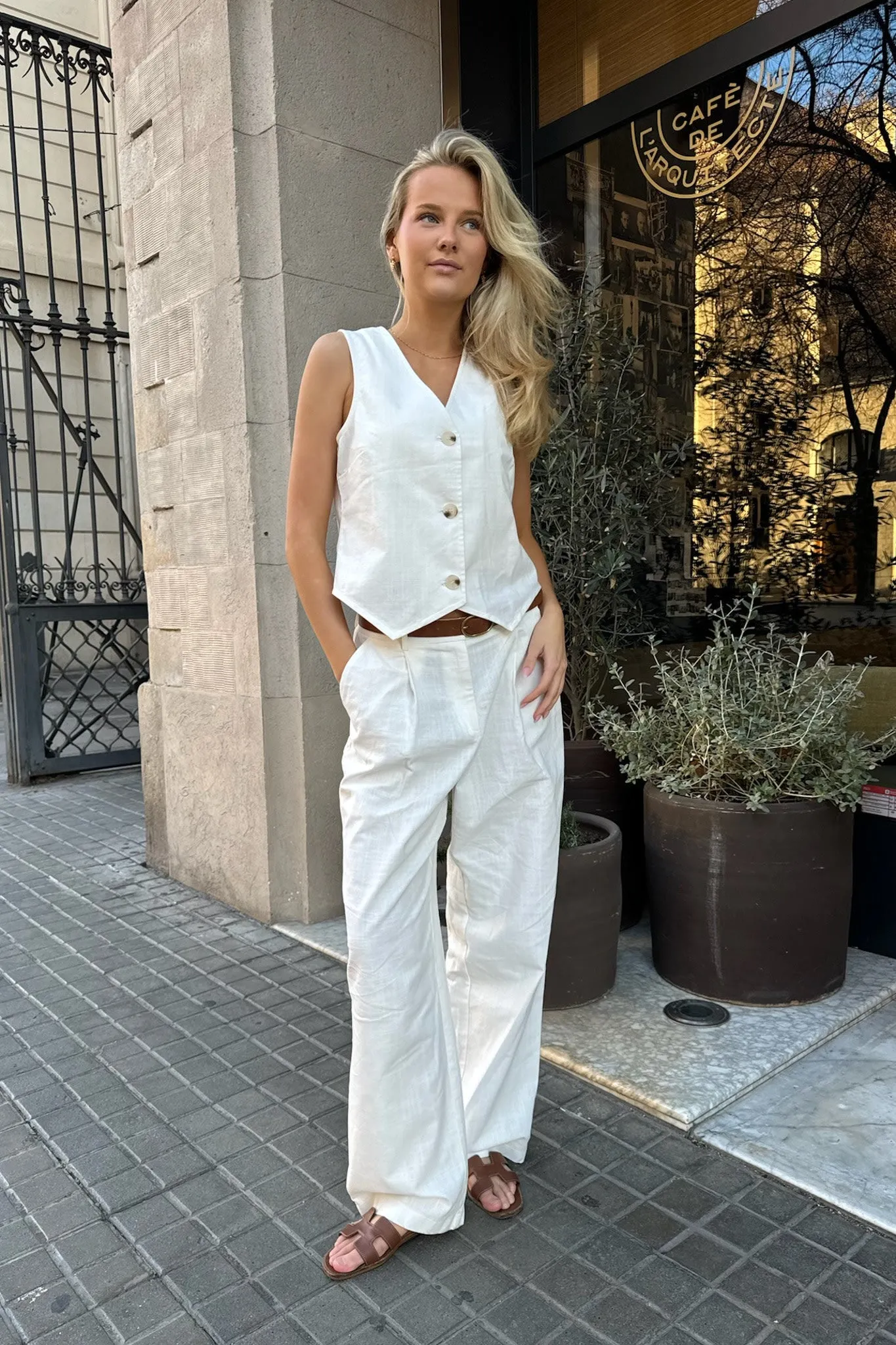 CelinaIC Bukser - Soft Hvid