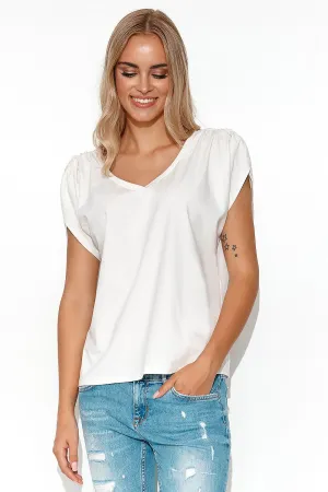 Charming V-Neck Oversized Blouse