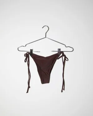 Cheeky Tie Side Brief - Iced Cola Size 8