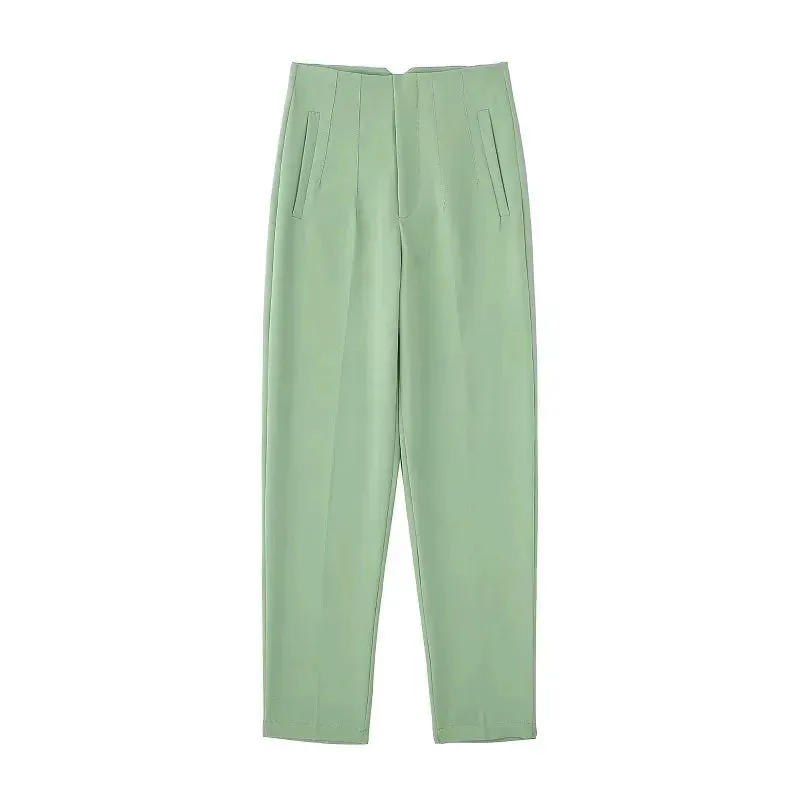 Chic Office Essentials: High-Waisted Pencil Trousers for Women – Formal Pants