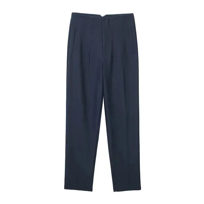 Chic Office Essentials: High-Waisted Pencil Trousers for Women – Formal Pants