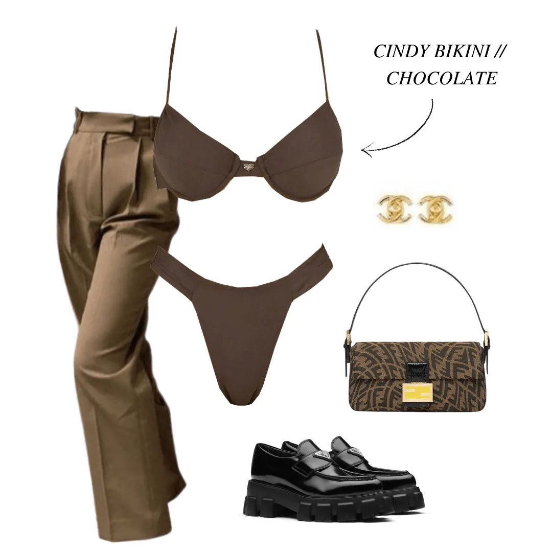 CINDY TOP | CHOCOLATE
