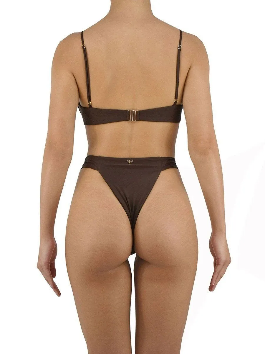 CINDY TOP | CHOCOLATE