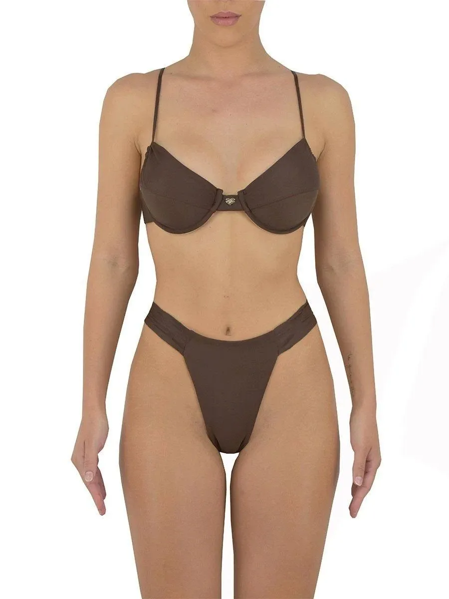CINDY TOP | CHOCOLATE