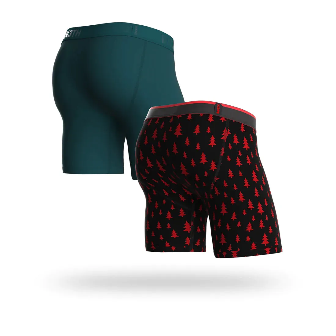 Classic 2 Pack Boxer Brief - Cascade/Tree Farm Black