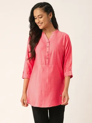 Coral Comfort Fit Rayon Tunics for Women Online in India Hip Length Straight - Zola