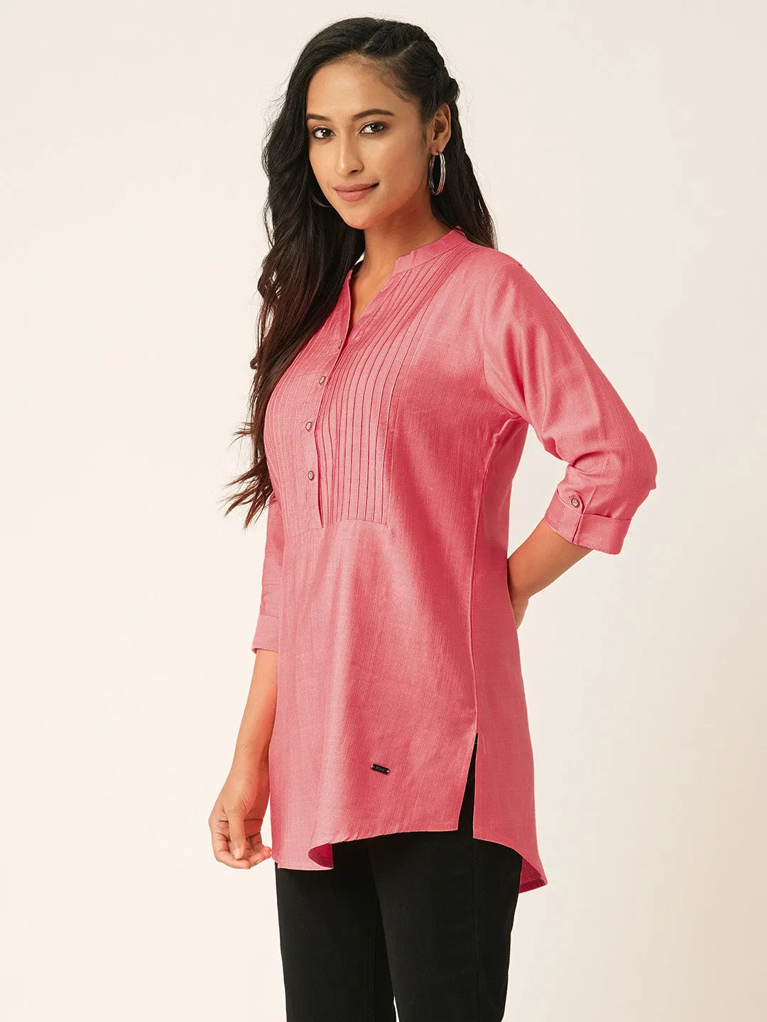 Coral Comfort Fit Rayon Tunics for Women Online in India Hip Length Straight - Zola