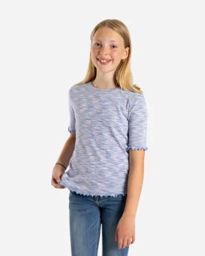Cotton Mouline Tuviana - Blue/Pink Mouline