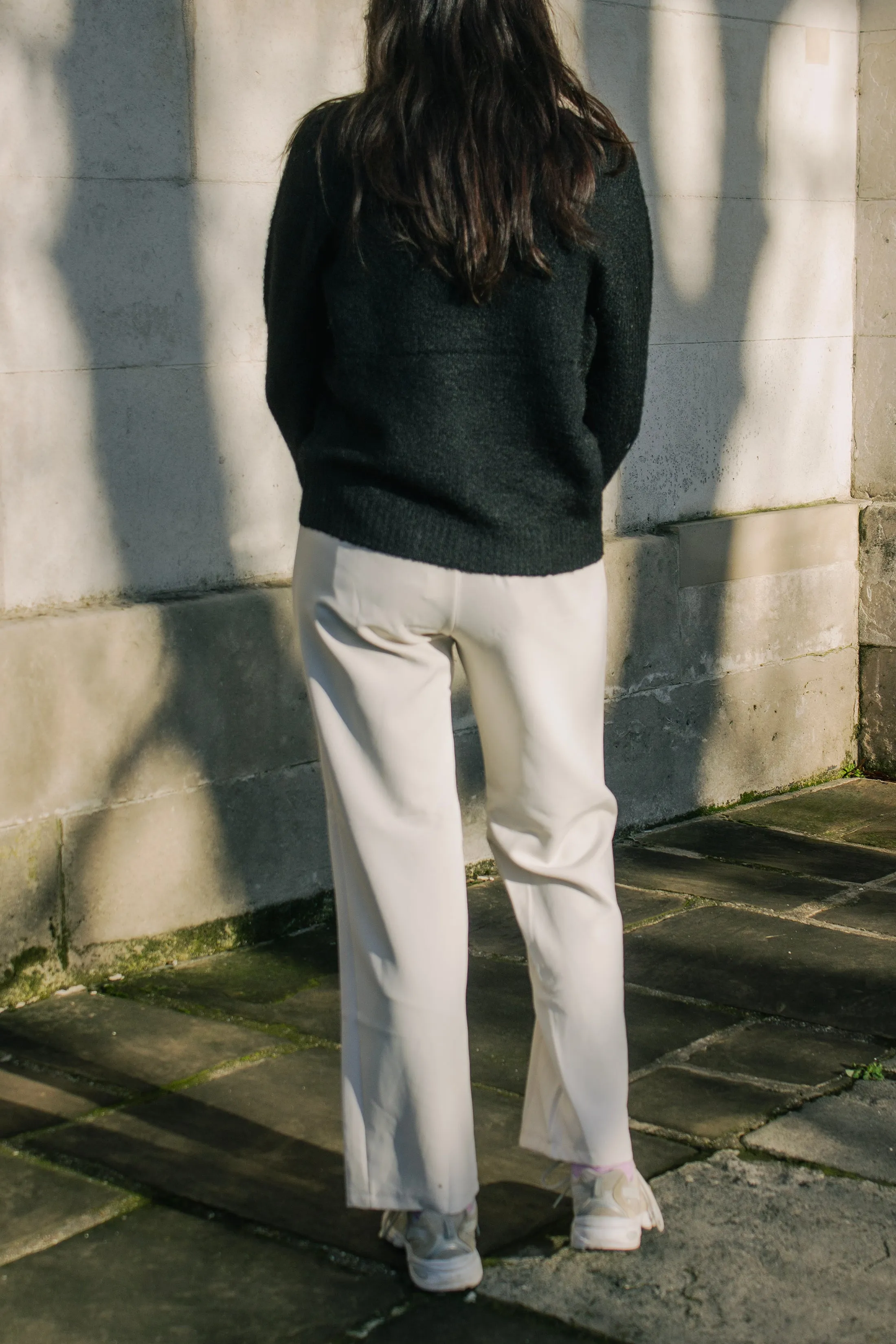 Cross Front Asymmetric Tailored Trousers