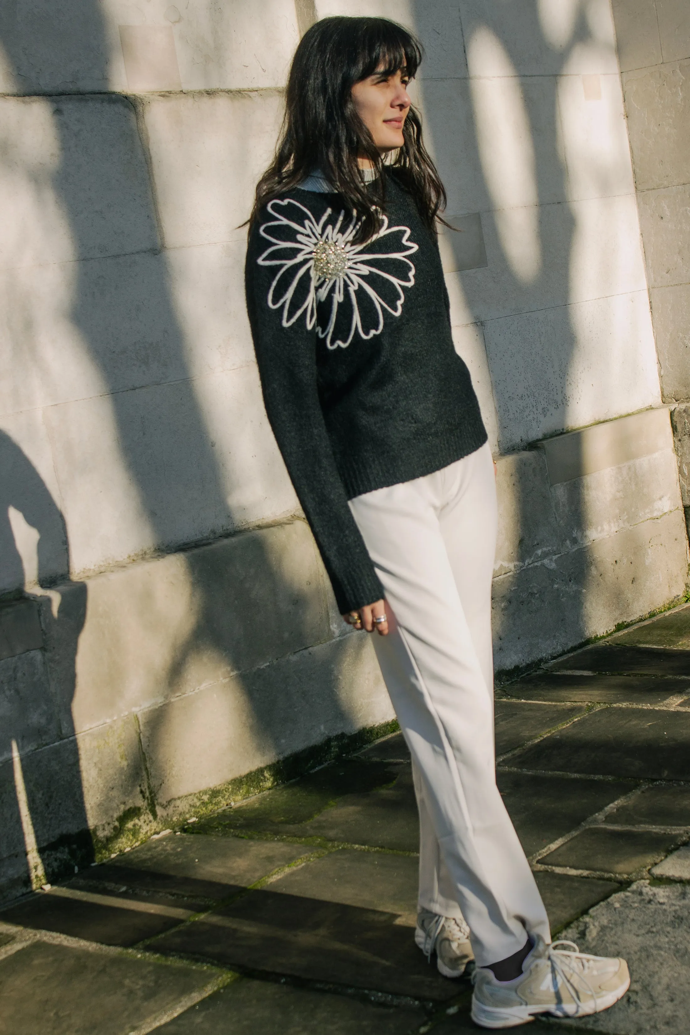 Cross Front Asymmetric Tailored Trousers