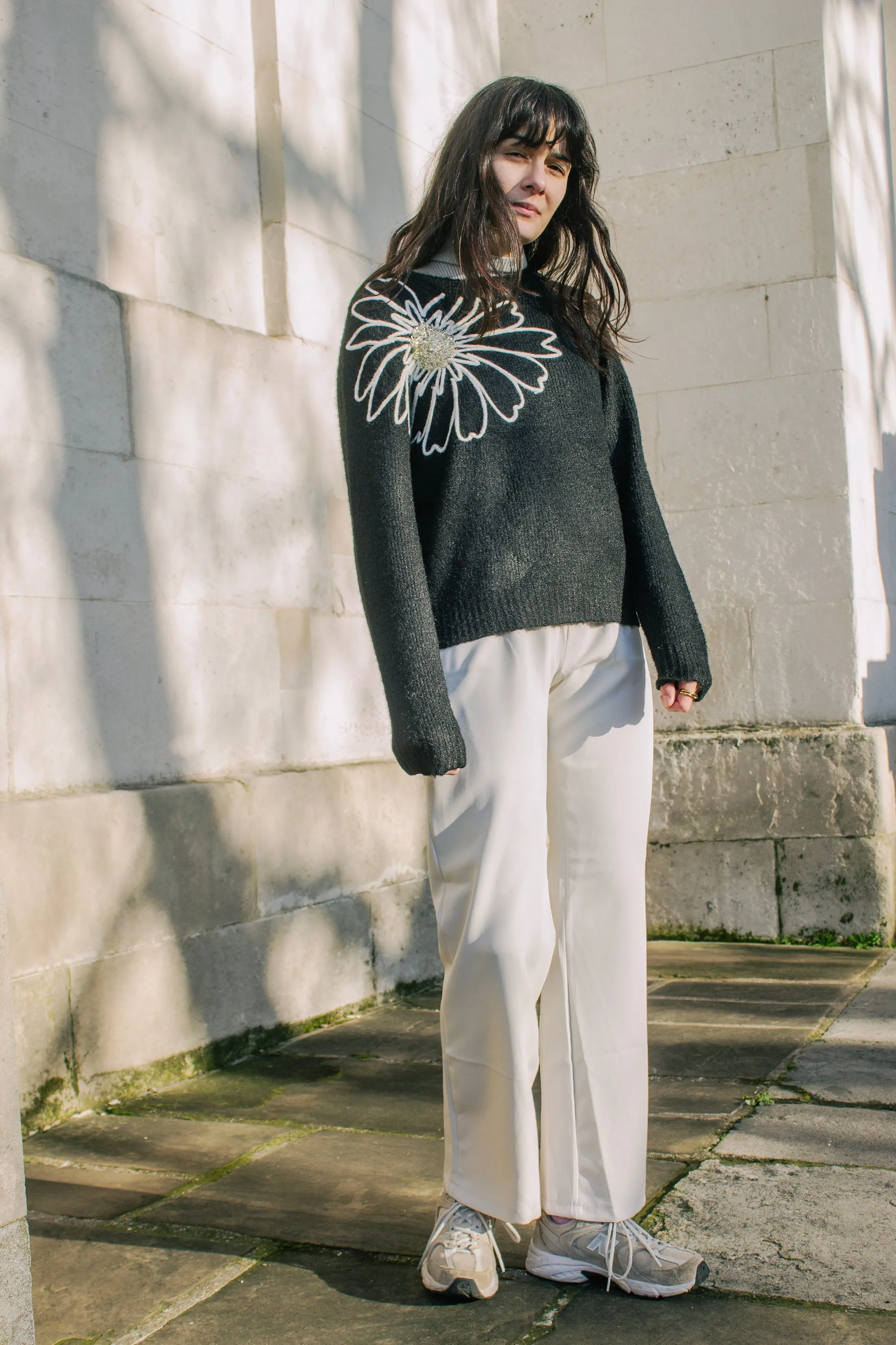 Cross Front Asymmetric Tailored Trousers