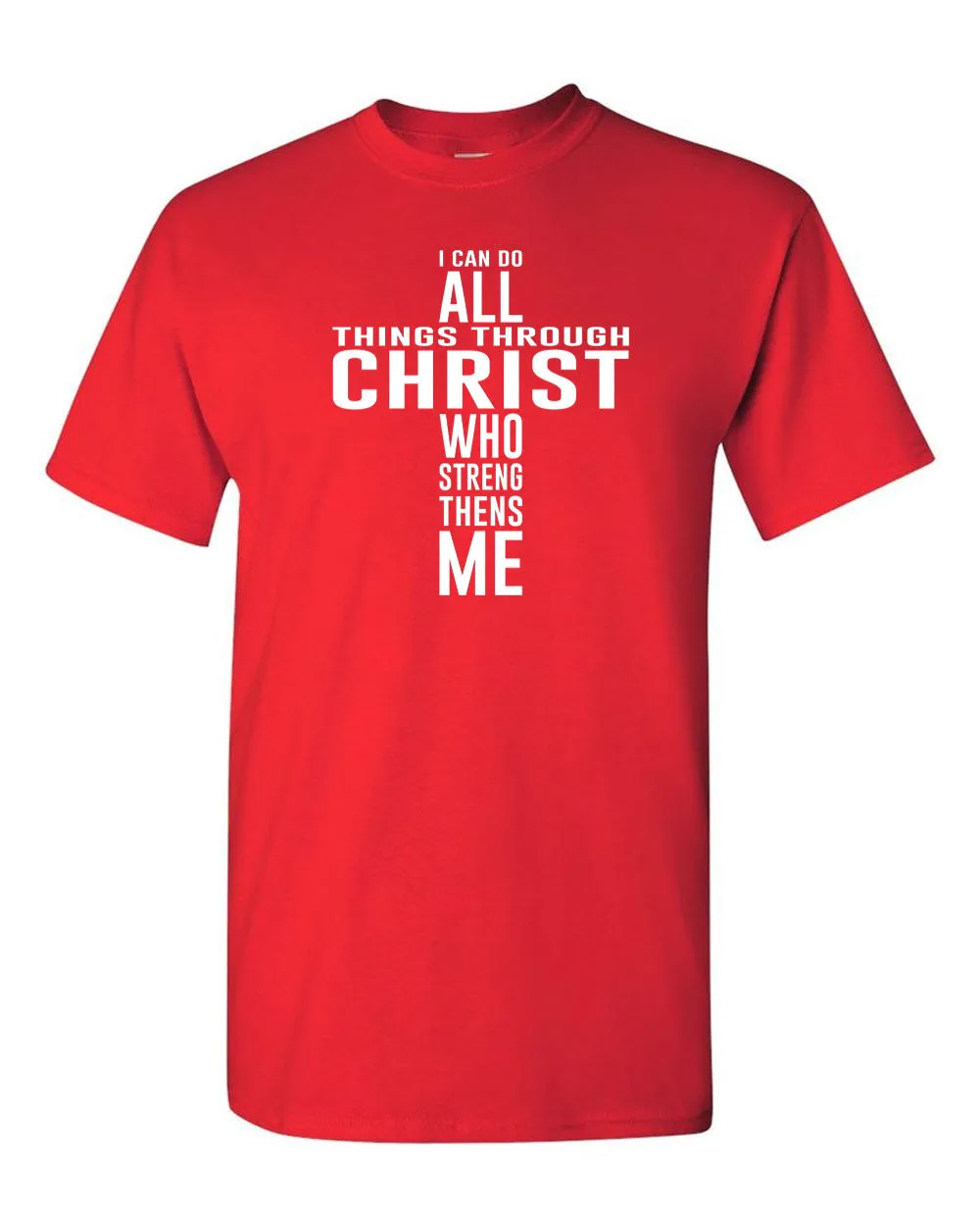 Cross I Can Do all Things Through Christ T-shirt, Christian, Religious T-shirt