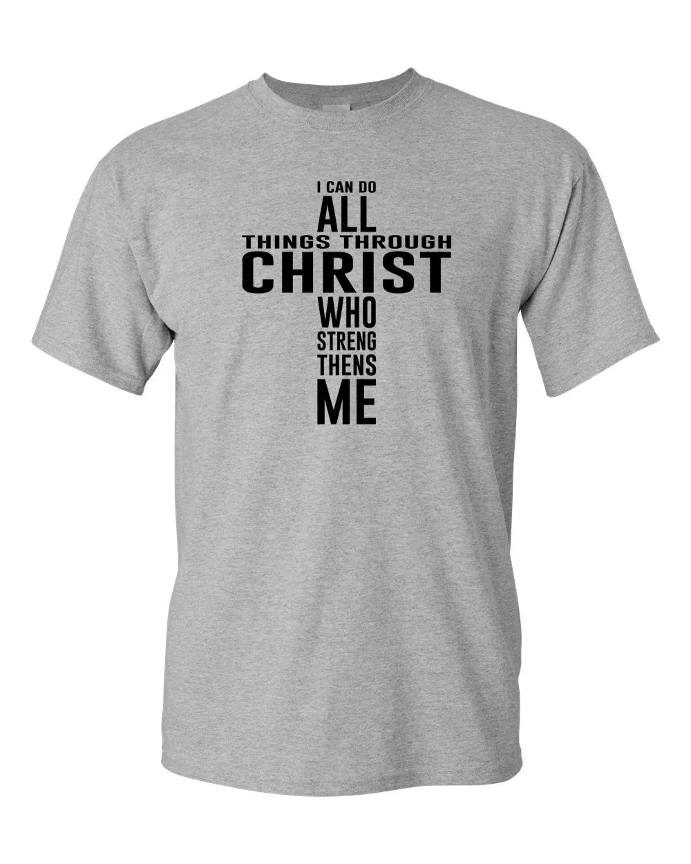 Cross I Can Do all Things Through Christ T-shirt, Christian, Religious T-shirt