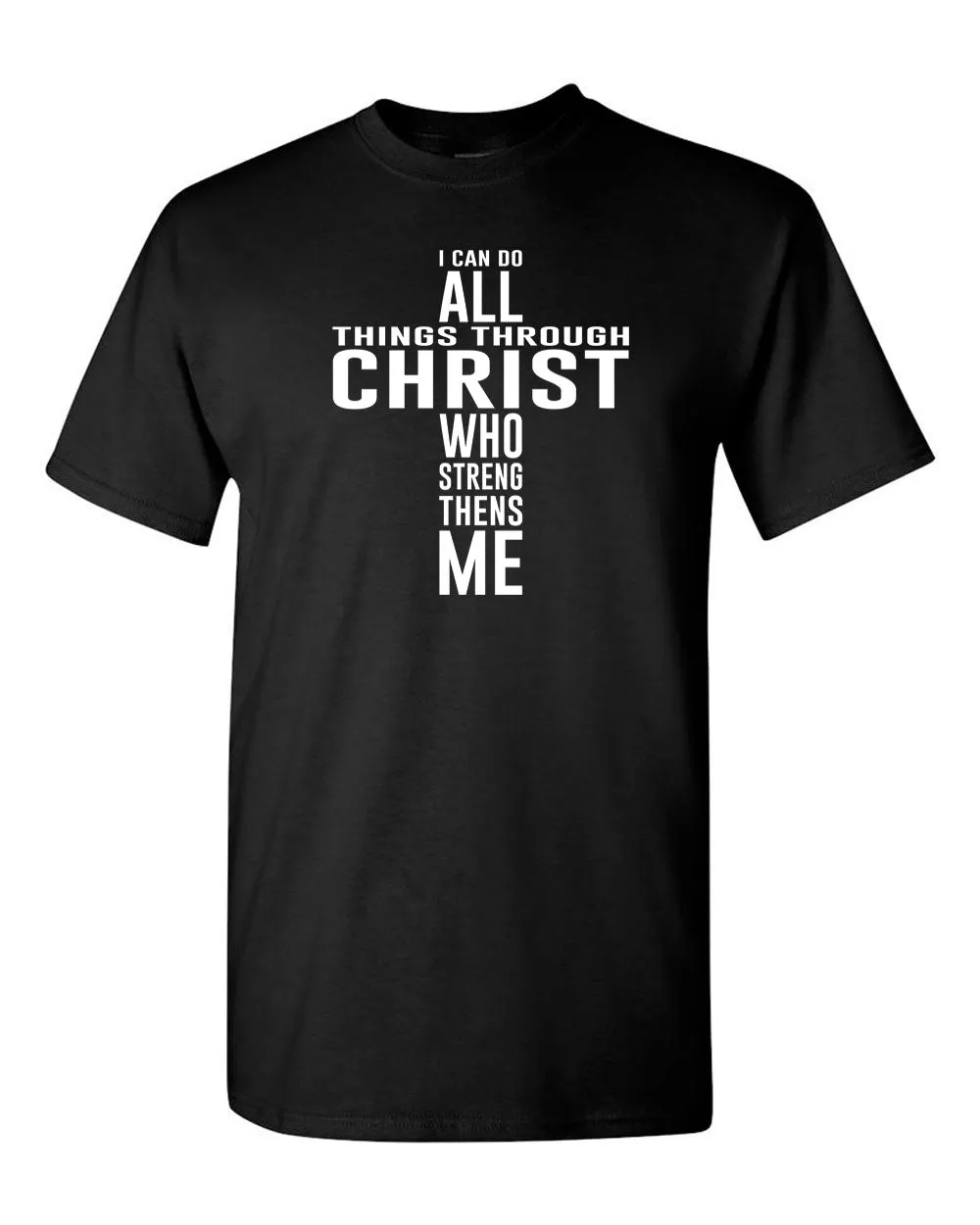 Cross I Can Do all Things Through Christ T-shirt, Christian, Religious T-shirt