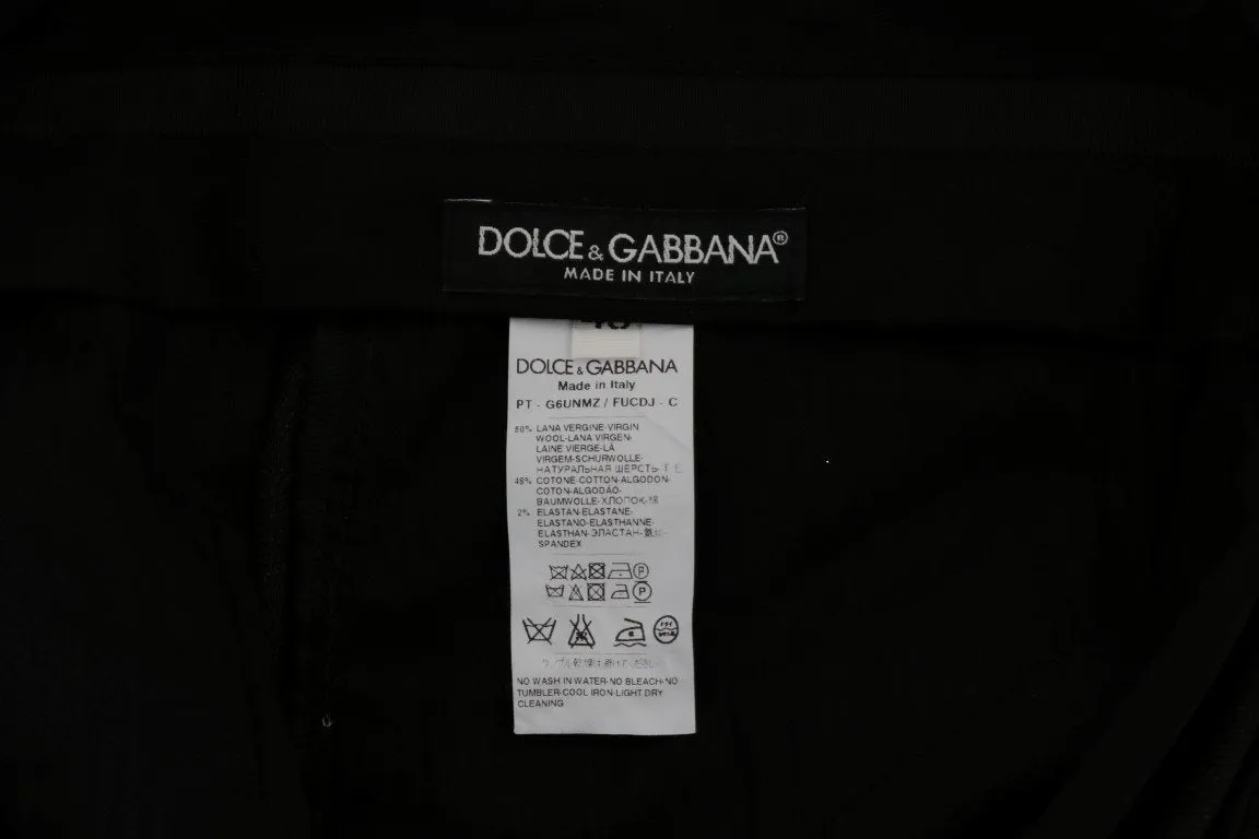 Dark Gray Wool Cotton Dress Pants