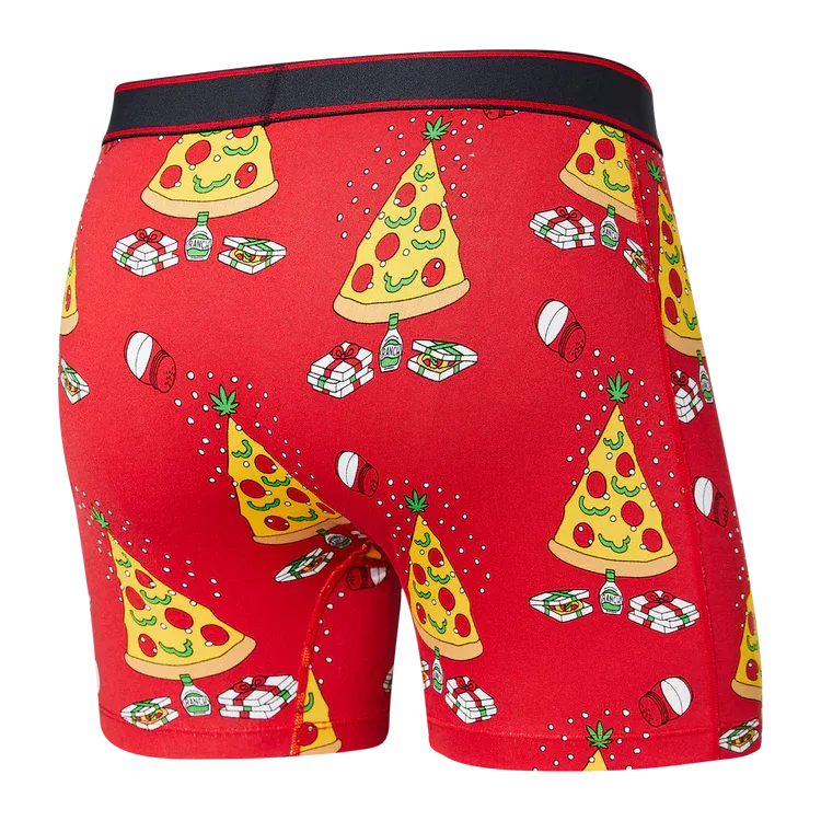 Daytripper Boxer Brief - Pizza On Earth Red