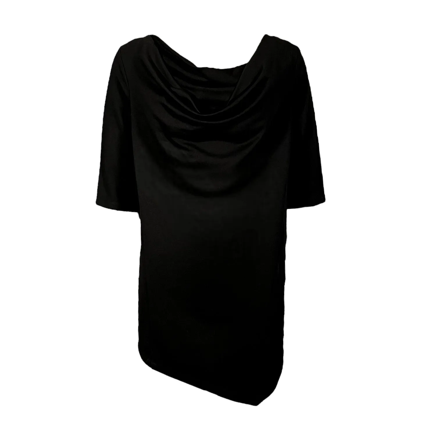 Draped Stretch Neck Tunic - The Wall