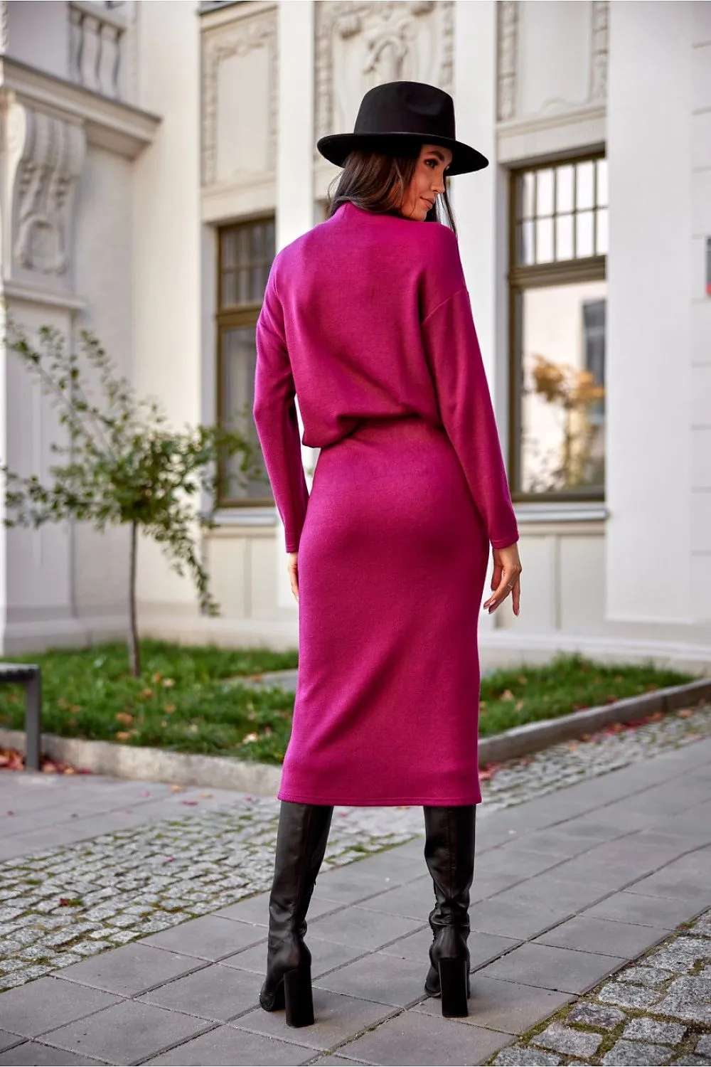 Draped Turtleneck Blouse Elegance