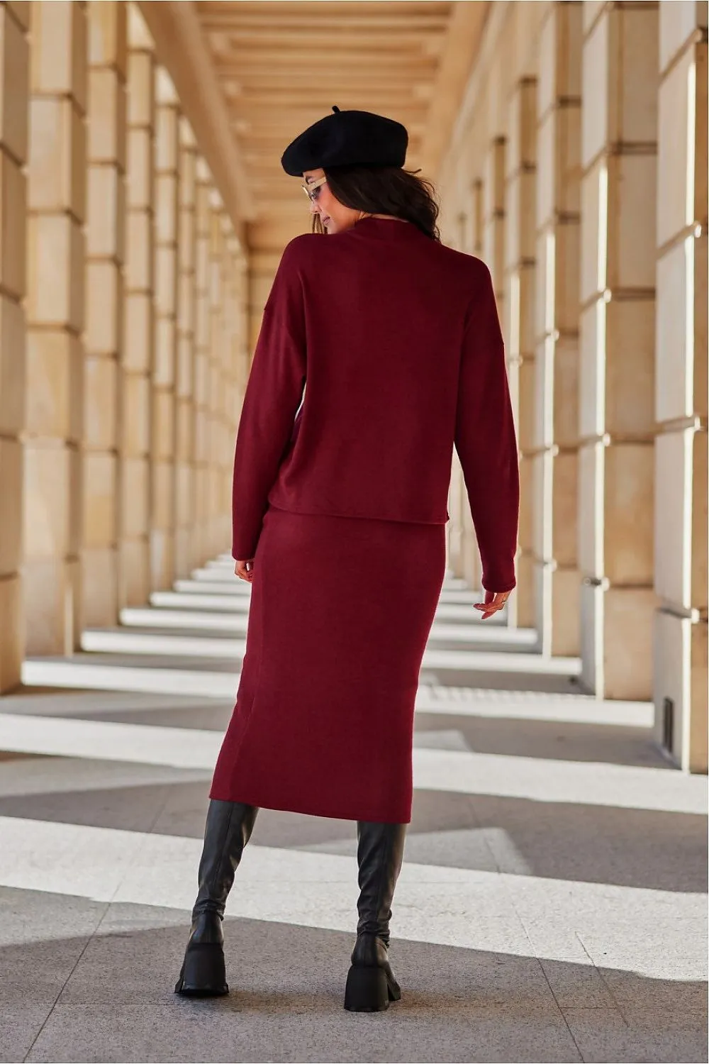 Draped Turtleneck Blouse Elegance