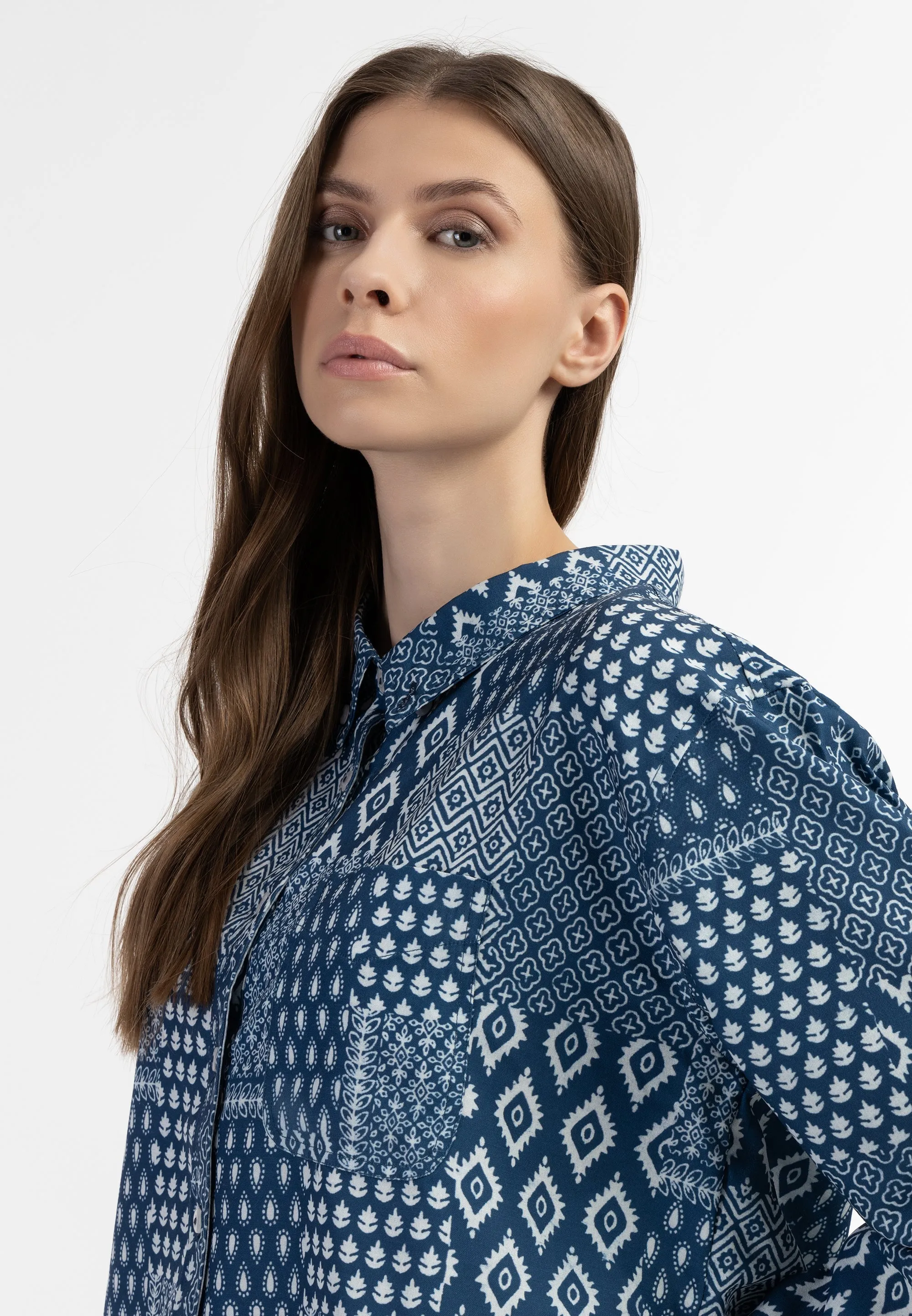 Dreimaster vintage Women's Long Sleeve Blouse