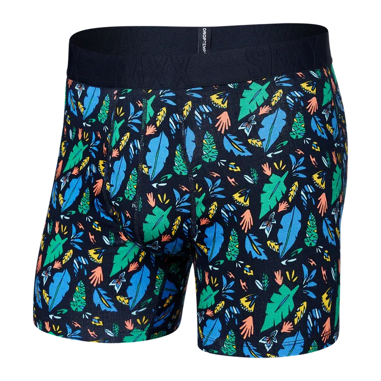 Droptemp™ Cooling Boxer Brief - Pop Flora Blue