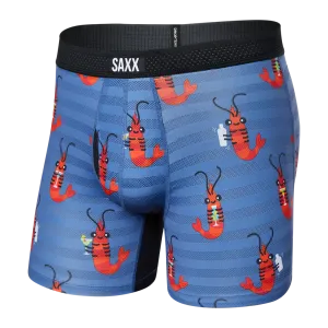 Droptemp Cooling Mesh Boxer Brief - Shrimp Cocktail/Navy