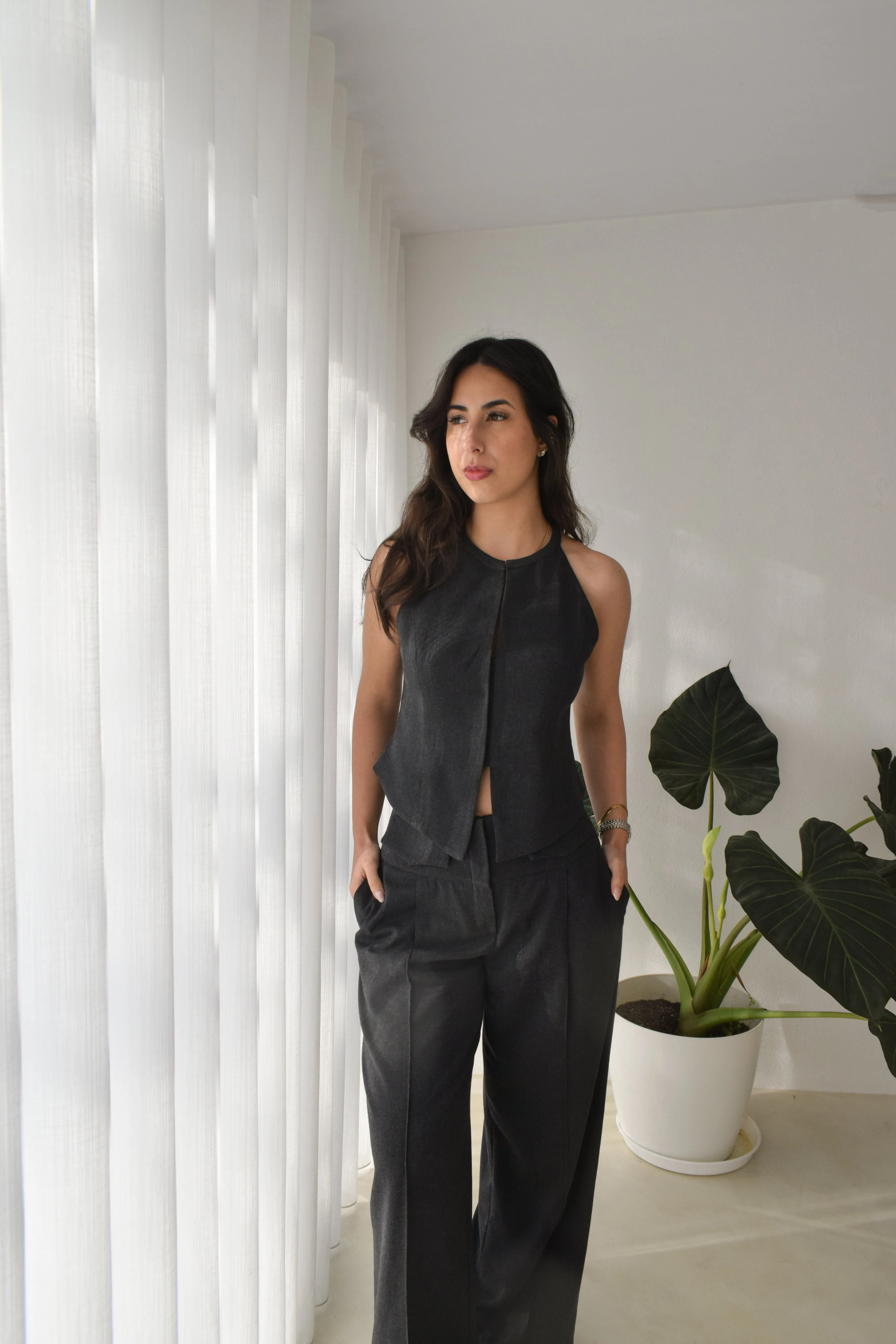 DUNE TROUSERS - DARK GREY