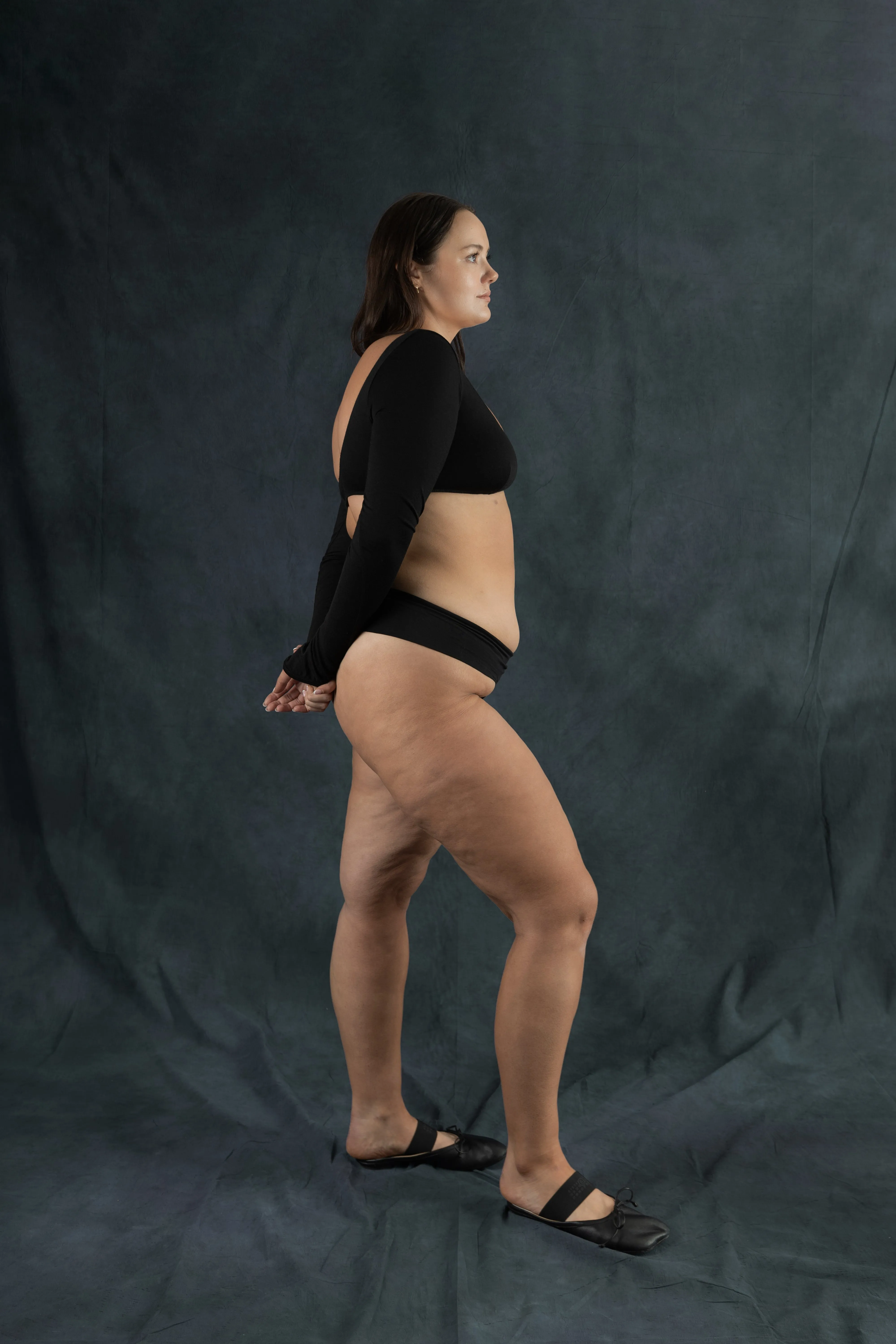 Easy G French Brief - Black organic stretch cotton (IS)