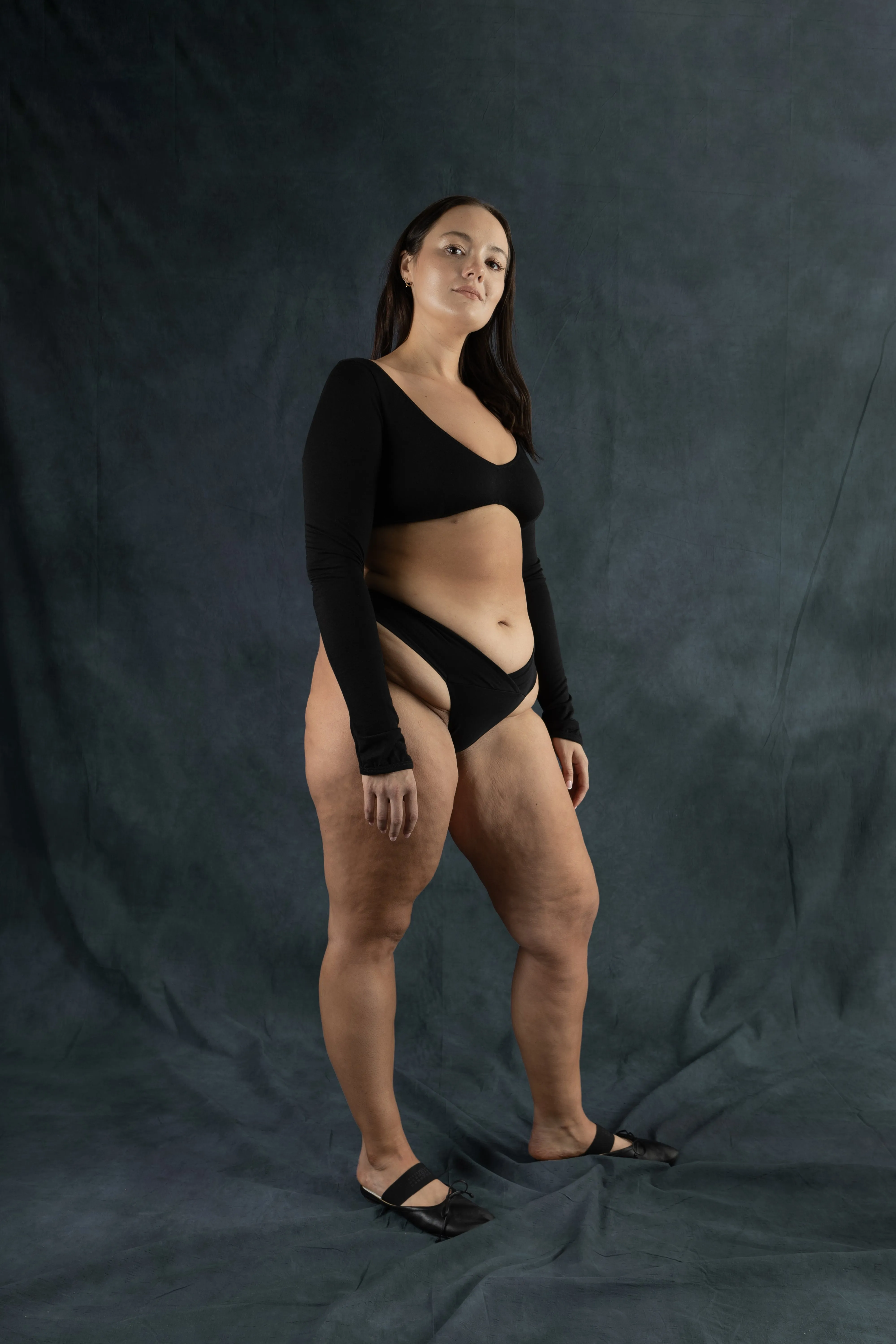 Easy G French Brief - Black organic stretch cotton (IS)