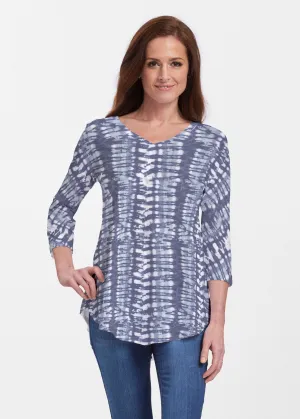 Electric Blue (7719) ~ Signature V-neck Flowy Tunic