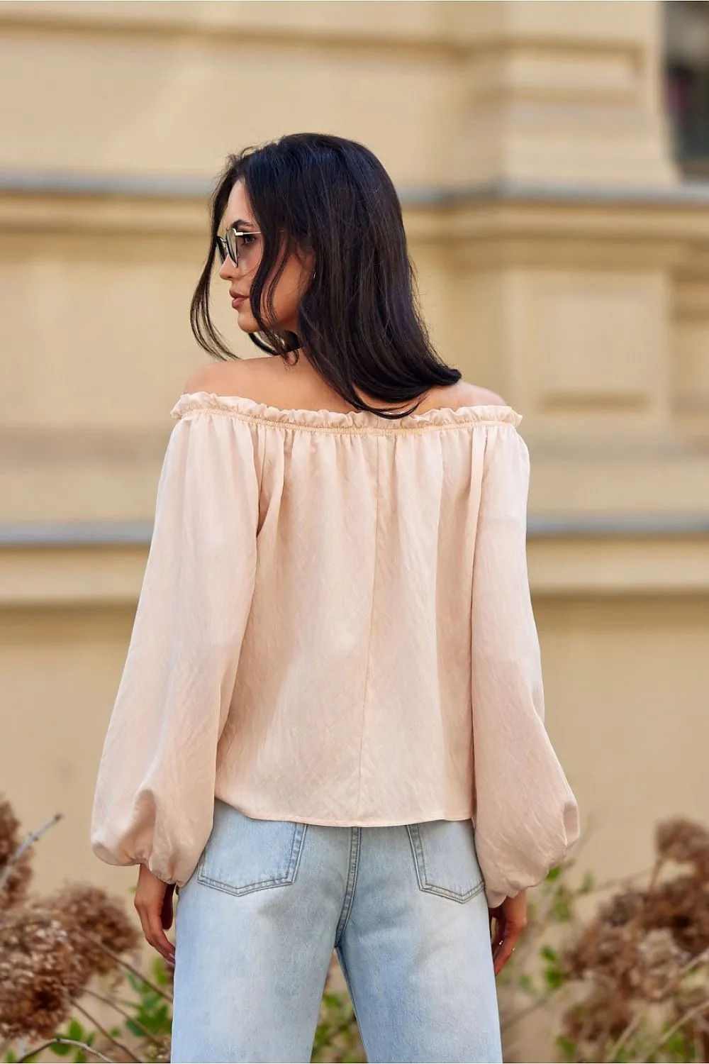 Elegant Billowy Sleeve Blouse