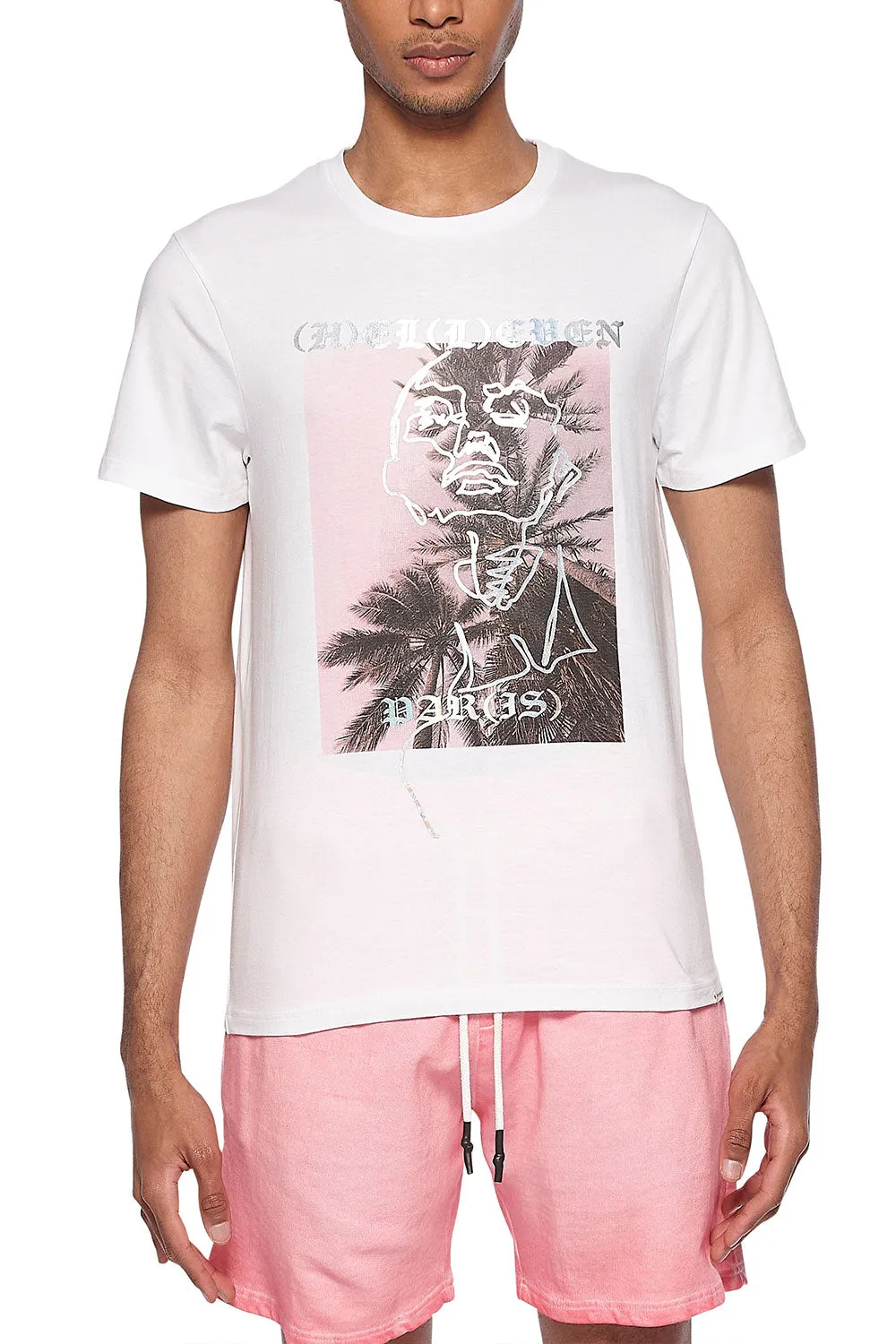 Eleven Paris Knit Short Sleeve Crewneck T-Shirt (WHITE)