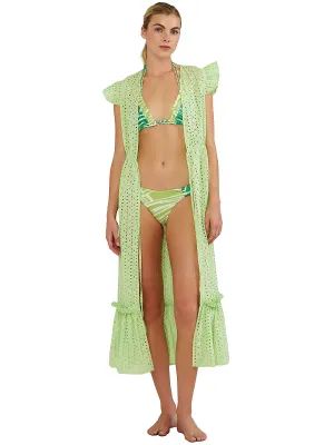 Eyelet Ruffled Sleeves Kaftan ::RET