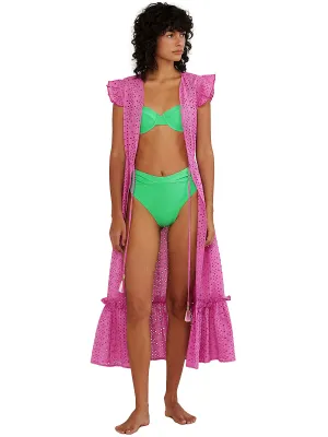 Eyelet Ruffled Sleeves Kaftan ::RET