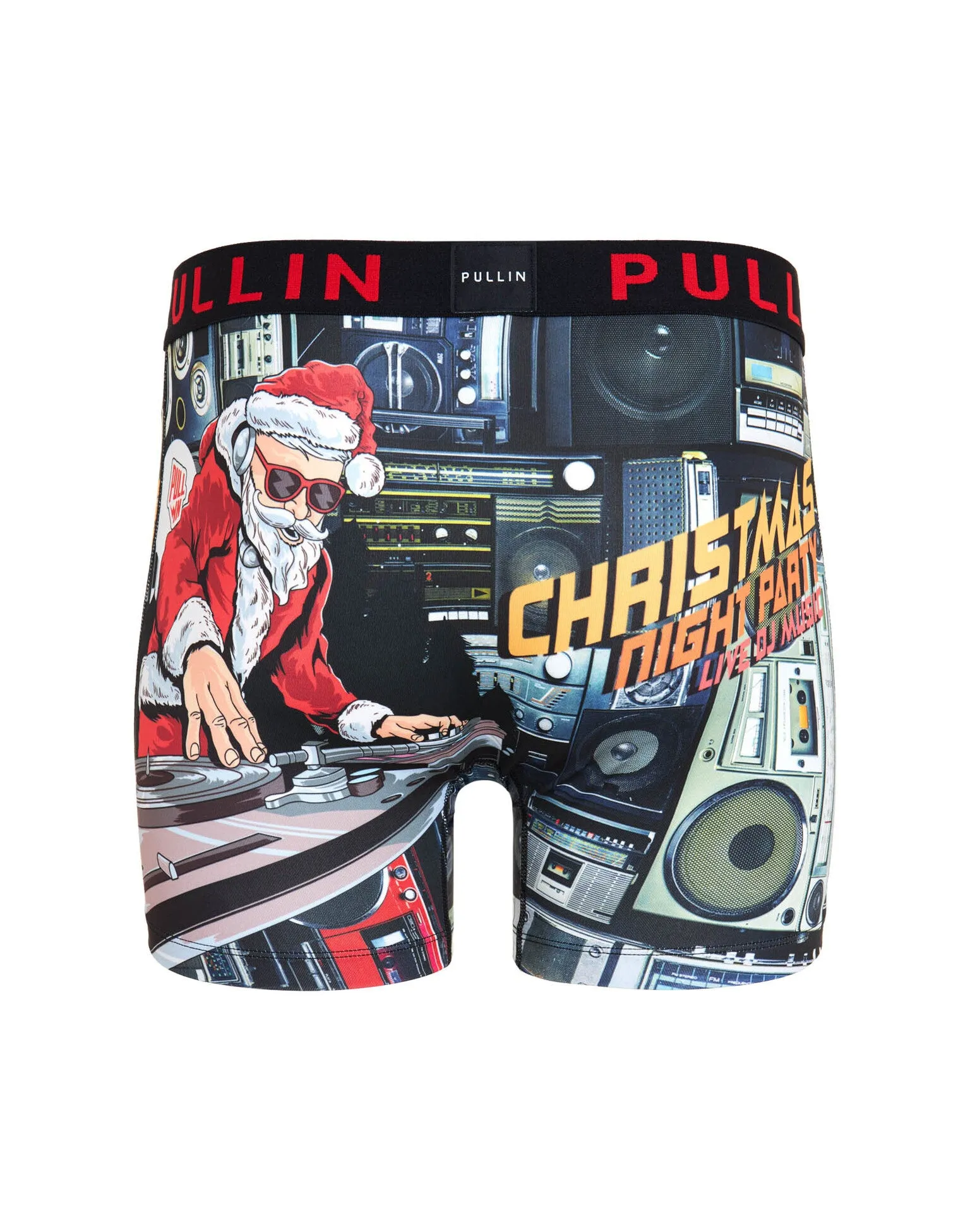 Fashion 2 Long Cut Santa DJ Print Underwear