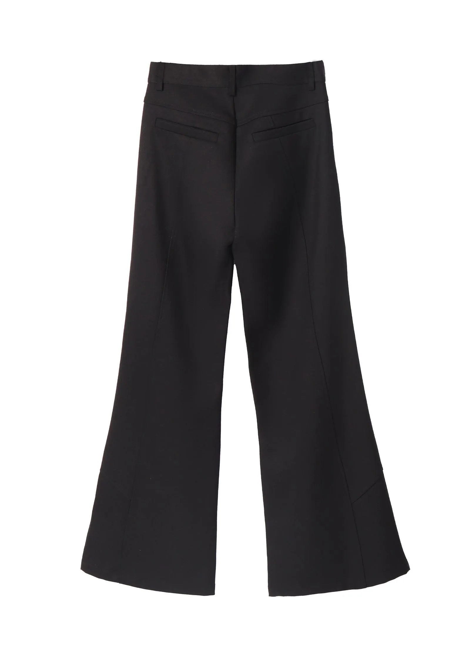 Flared High-Waisted Trousers