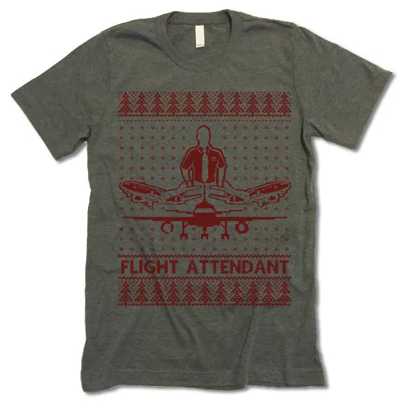 Flight Attendant Christmas T Shirt