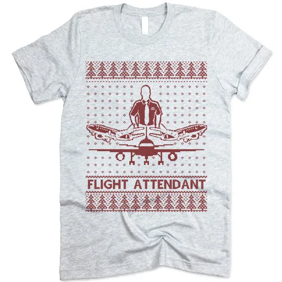 Flight Attendant Christmas T Shirt