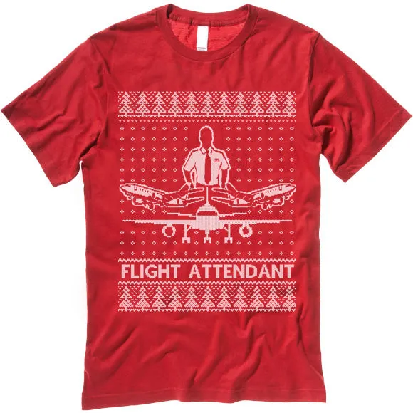 Flight Attendant Christmas T Shirt
