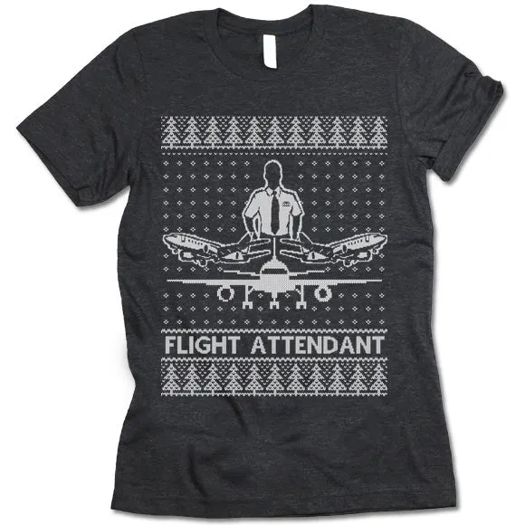 Flight Attendant Christmas T Shirt