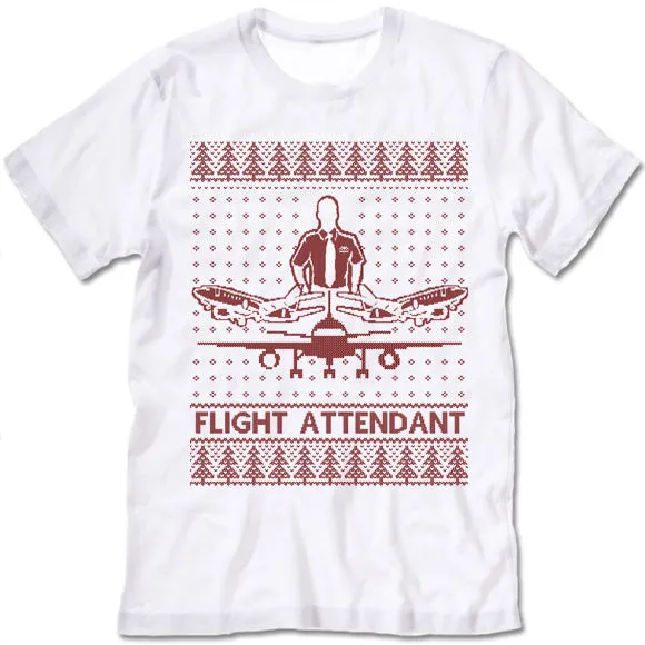Flight Attendant Christmas T Shirt
