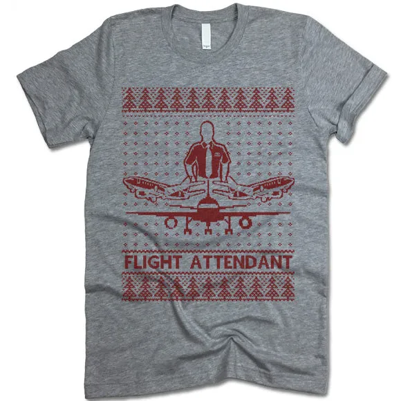 Flight Attendant Christmas T Shirt