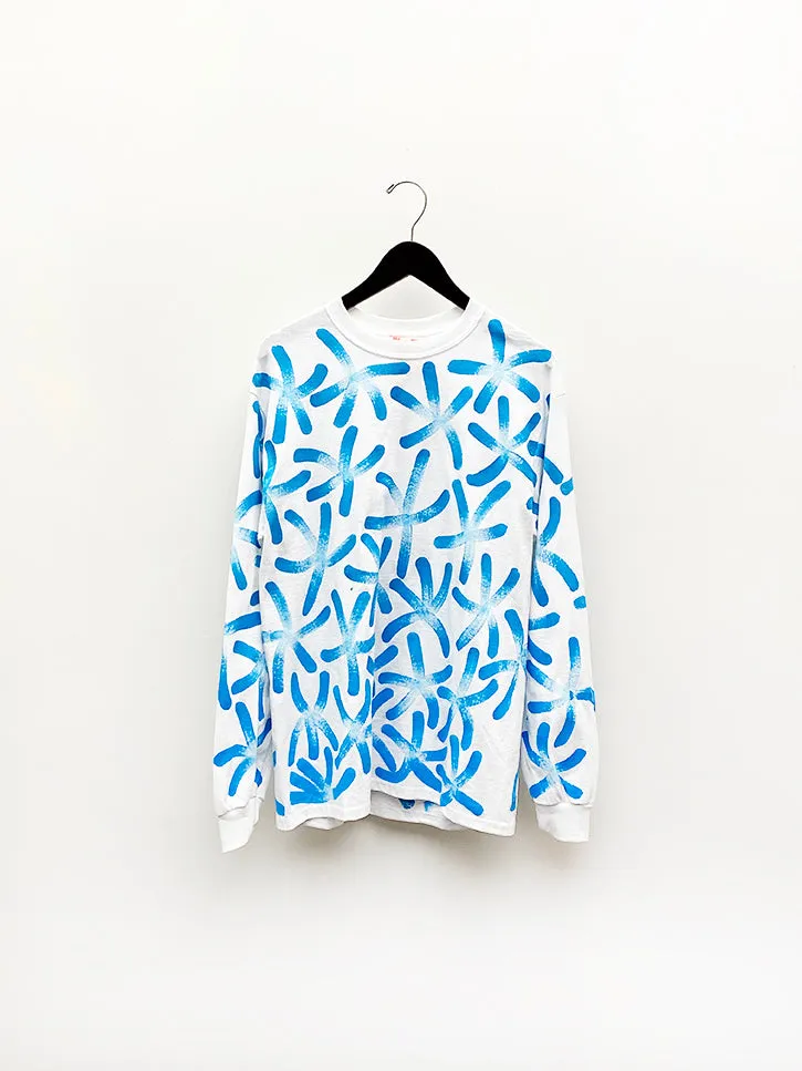 Frankie Krupa Vahdani Blue Magnolia Long Sleeve