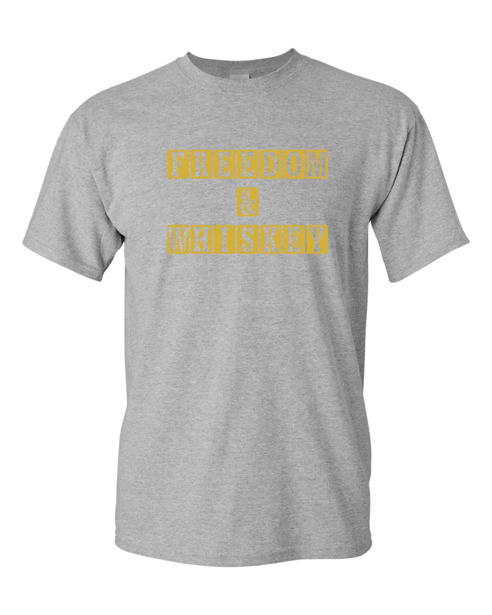 Freedom & Whiskey Patriotic T-Shirt American Tees