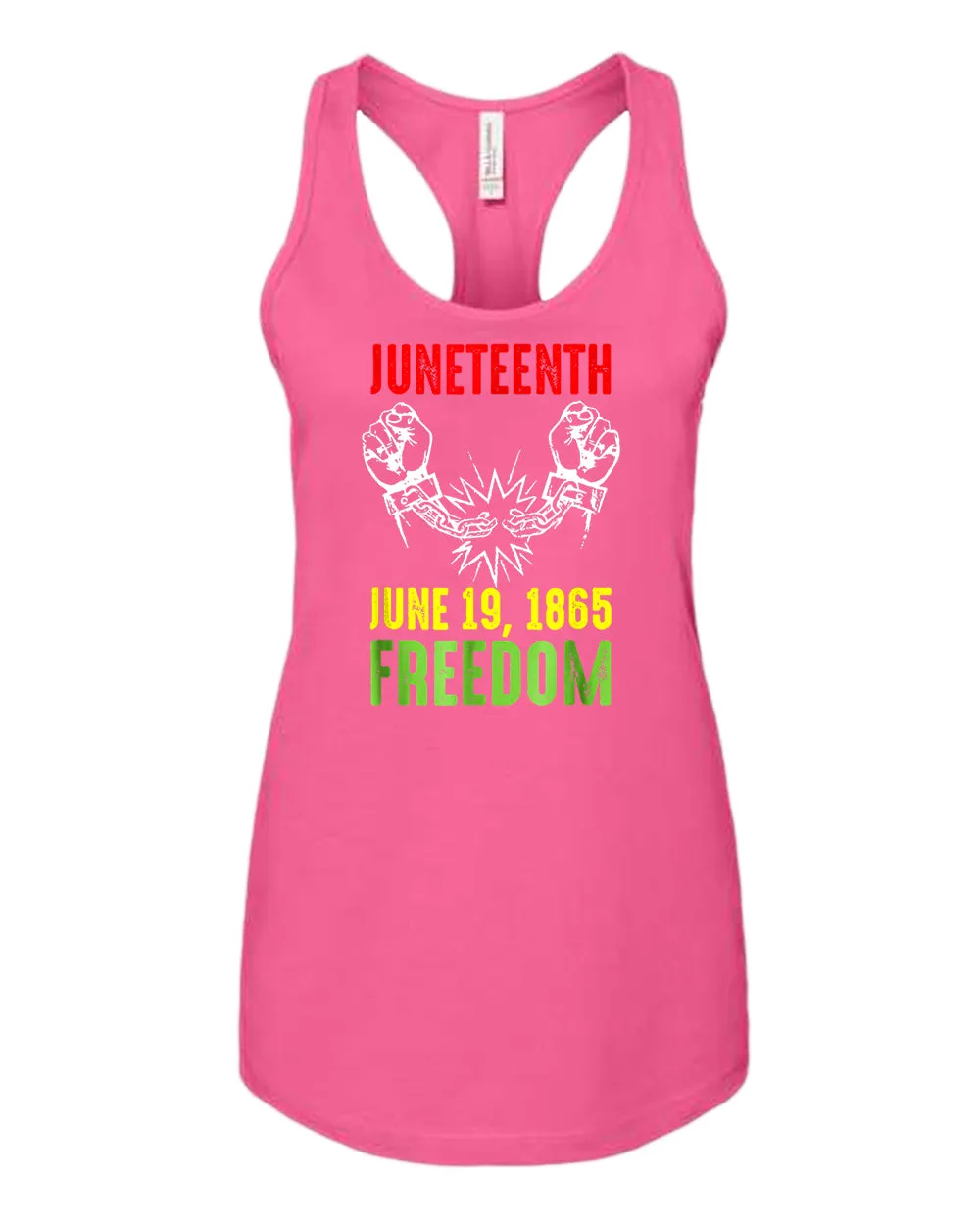 Freedom tank tops broken chain june 19 1865 tank top