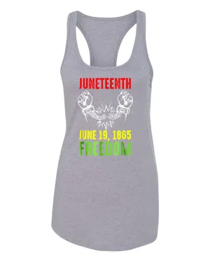 Freedom tank tops broken chain june 19 1865 tank top