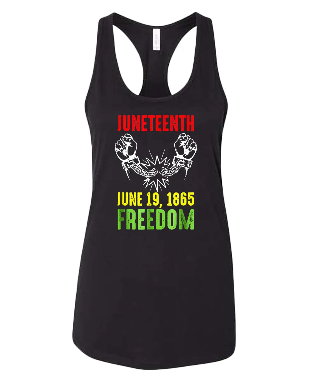Freedom tank tops broken chain june 19 1865 tank top