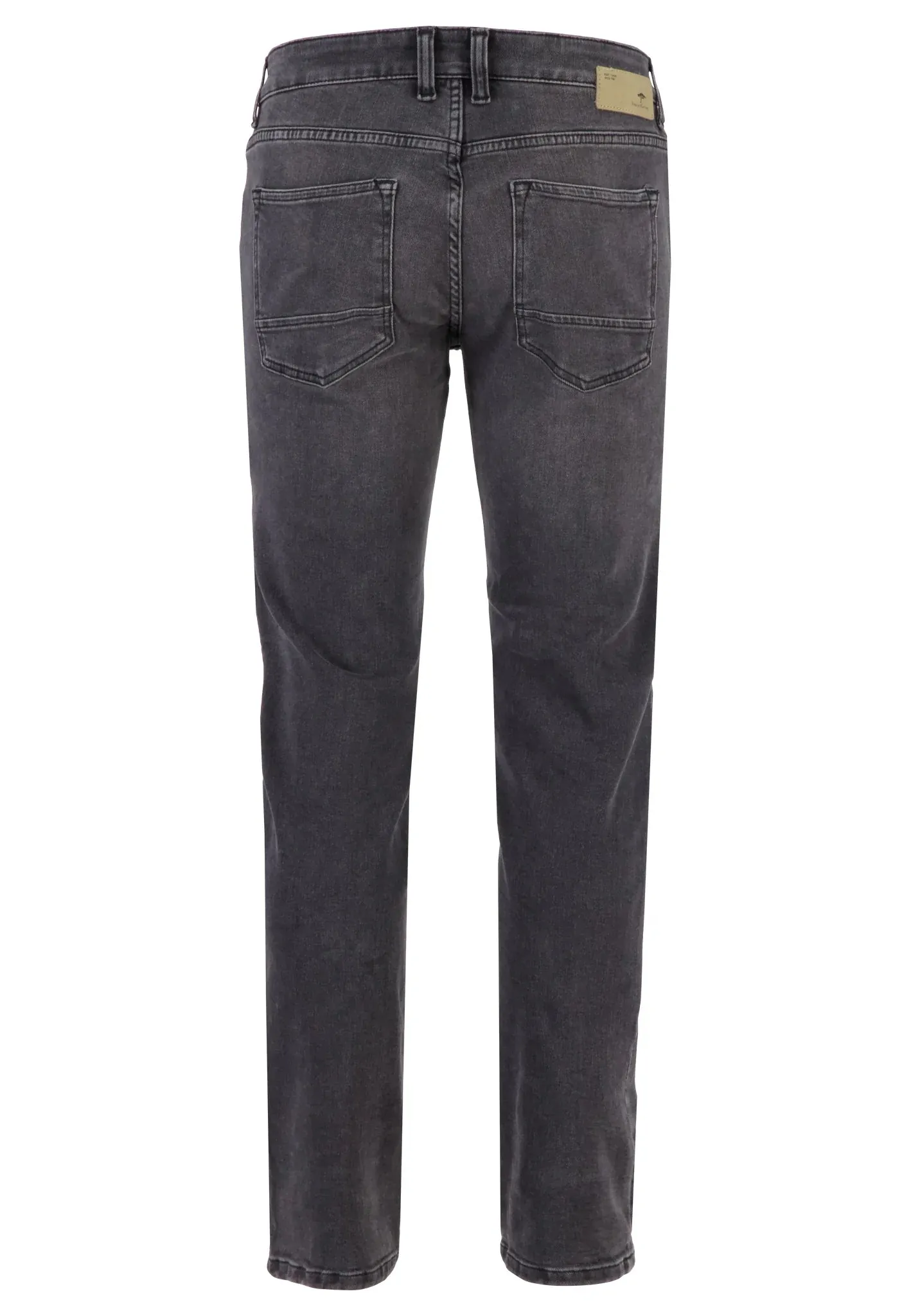 FYNCH HATTON Denim Jeans - Men's Modern Slim Fit – Black Worn